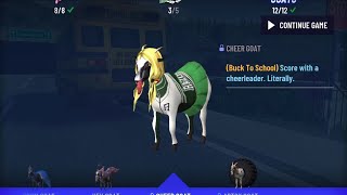 How to get the Cheer Goat in Buck to School! Goat Simulator