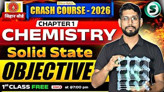 Solid State Objective | PYQs + FYQs + New🔥| Chemistry Class 12 Chapter 1 Objective | AG Sir