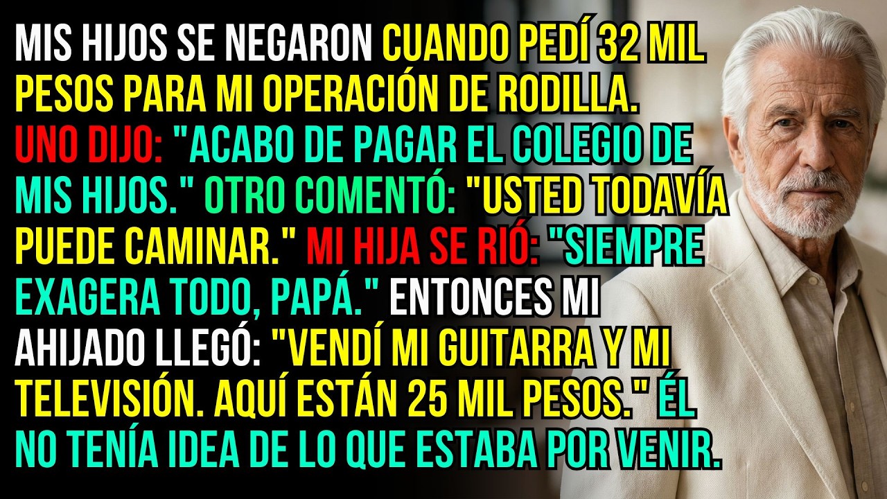 Mi ahijado vendió todo para mi operación… y mis hijos no lo vieron venir…