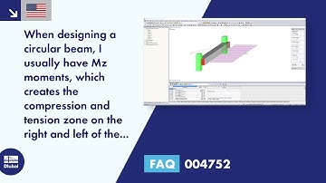 FAQ 004752 | For the design of a ring beam, I usually have M-z moments, which creates the compres...