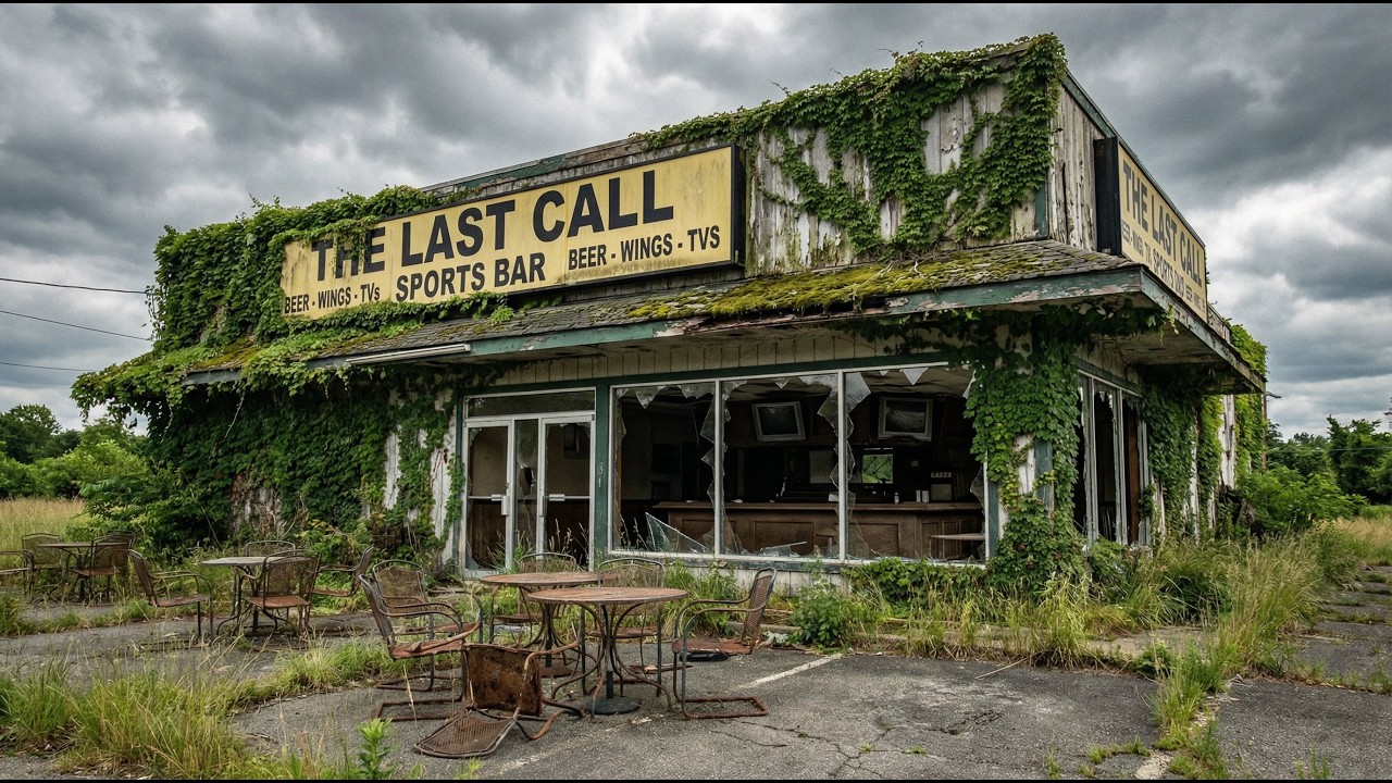 199 days- Old man bought an Abandoned Roadside Sports Bar and turned it into a Luxury Cafe (ASMR) 🍻