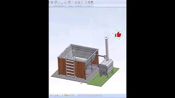 HiCAD - Whirpool mit Holzofen - MH INOX #hicad  #foryou #cad #engineering #aluminium  #architecture