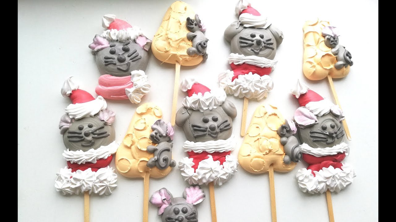 🐭Новогоднее БЕЗЕ Мышки 🐭