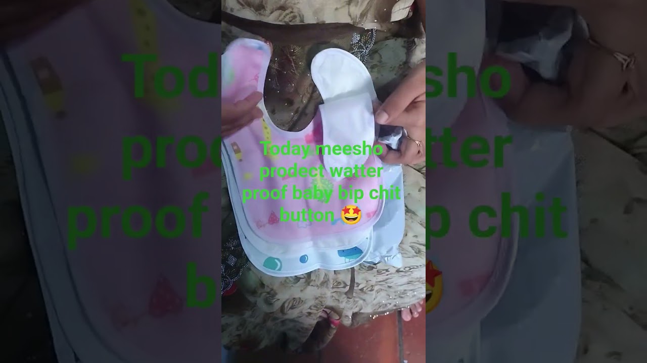 meesho prodect watter proof baby bip chit button 🤩