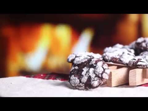 Almond and Chocolate Crinkle Cookies