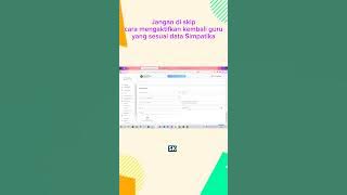 Terbaru Cara mengaktifkan guru yang sudah termigrasi dari Simpatika