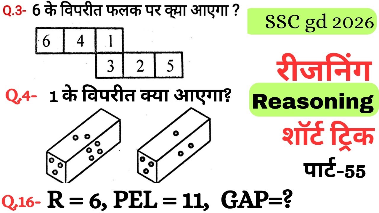 Reasoning प्रैक्टिस Set–55|| SSC gd reasoning|| ntpc reasoning|| reasoning||  reasoning practice set