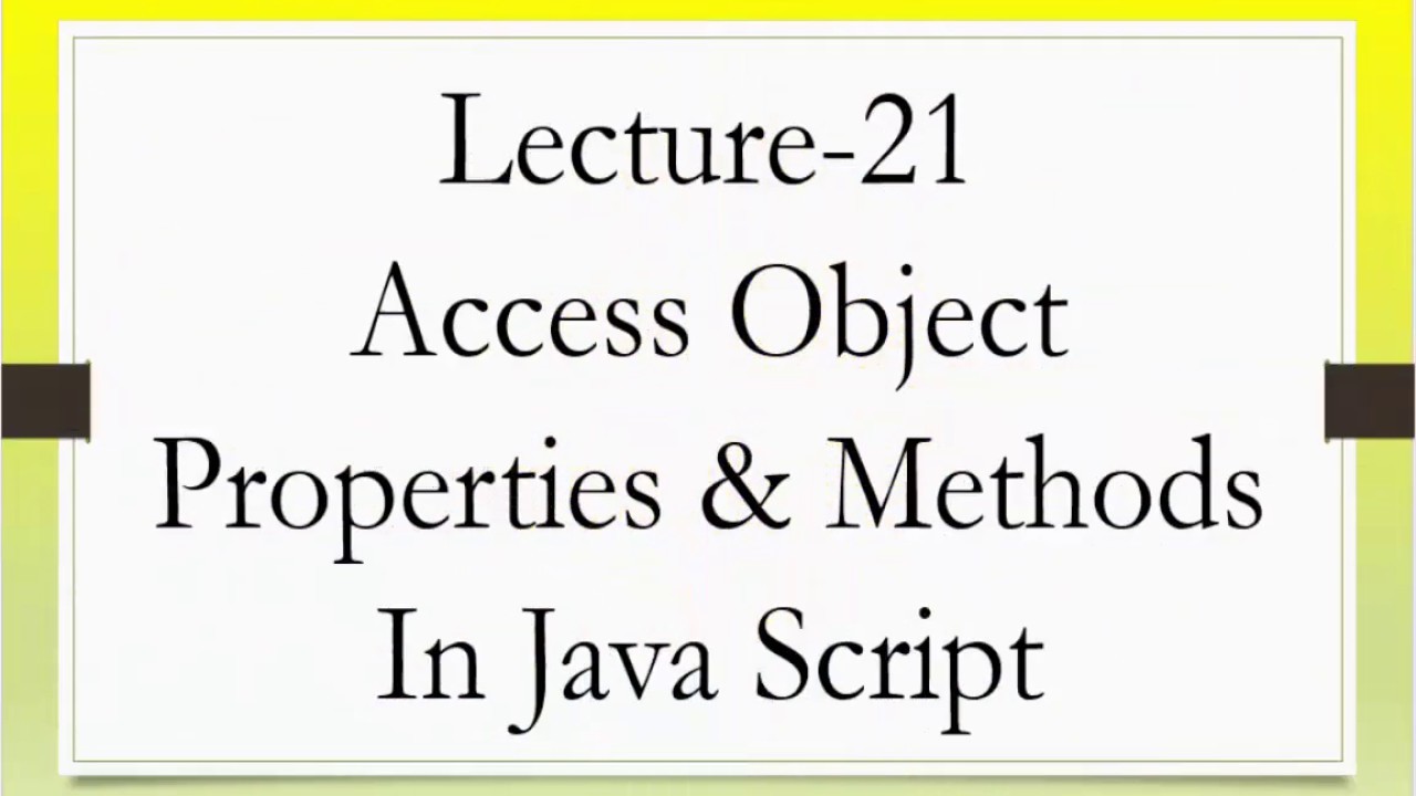 Web Designing in Java Script Lecture-21 - YouTube