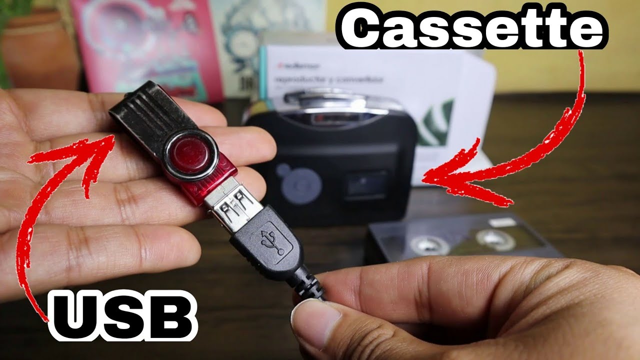 Reproductor y Convertidor de Cassettes a MP3 vía Memoria USB Redlemon