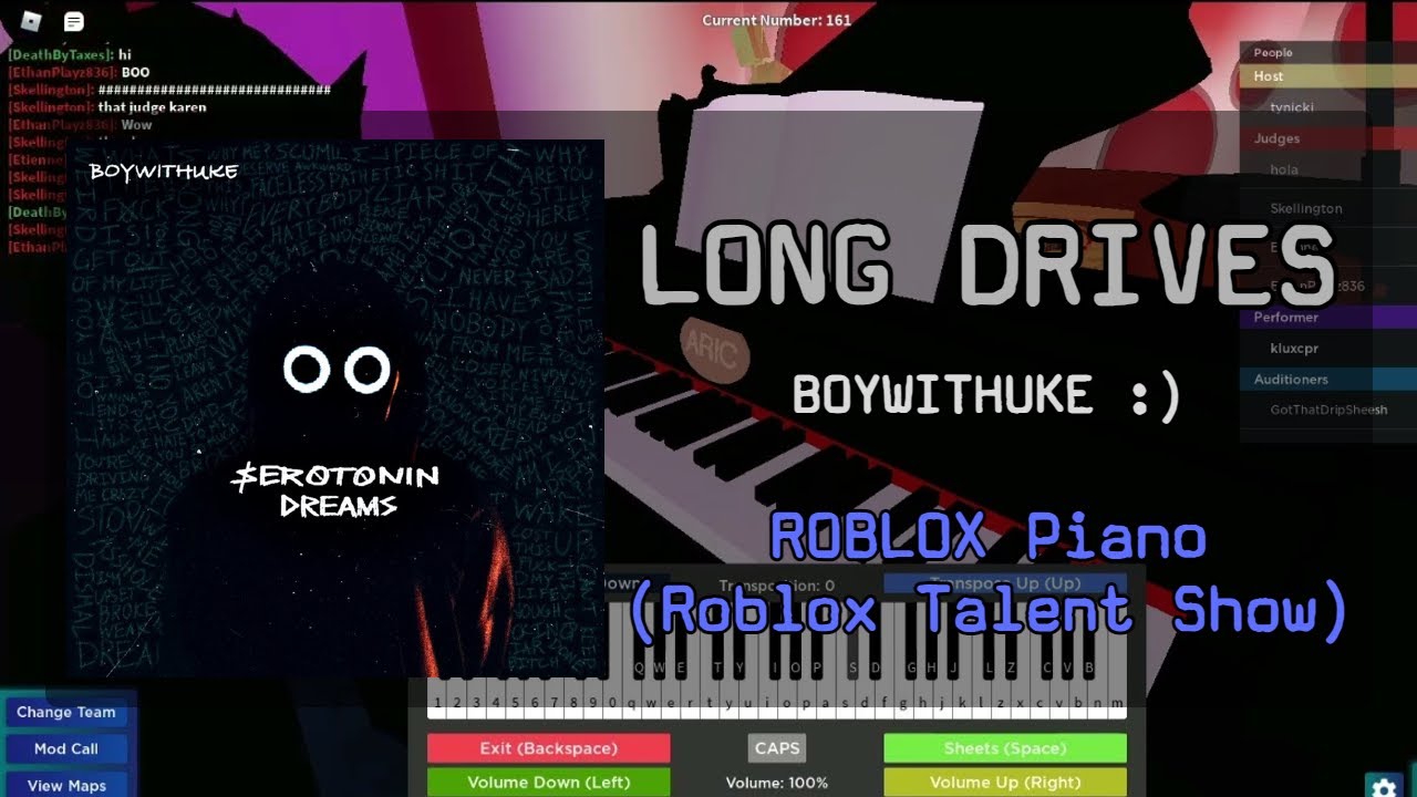 Roblox talent. Long Drives boywithuke аккорды.