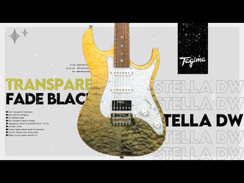 STELLA DW TRANSPARENT FADE BLACK / Tagima Guitars - YouTube
