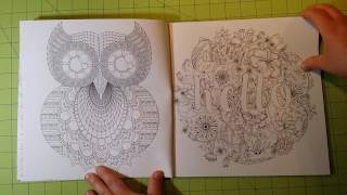 The Hello Hipster by Kaiser Colour adult coloring book review flip through