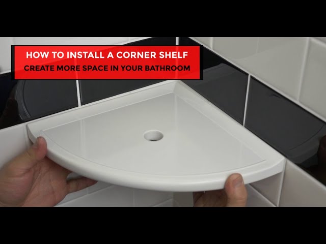 6 Ways to Install a Shower Corner Shelf - wikiHow