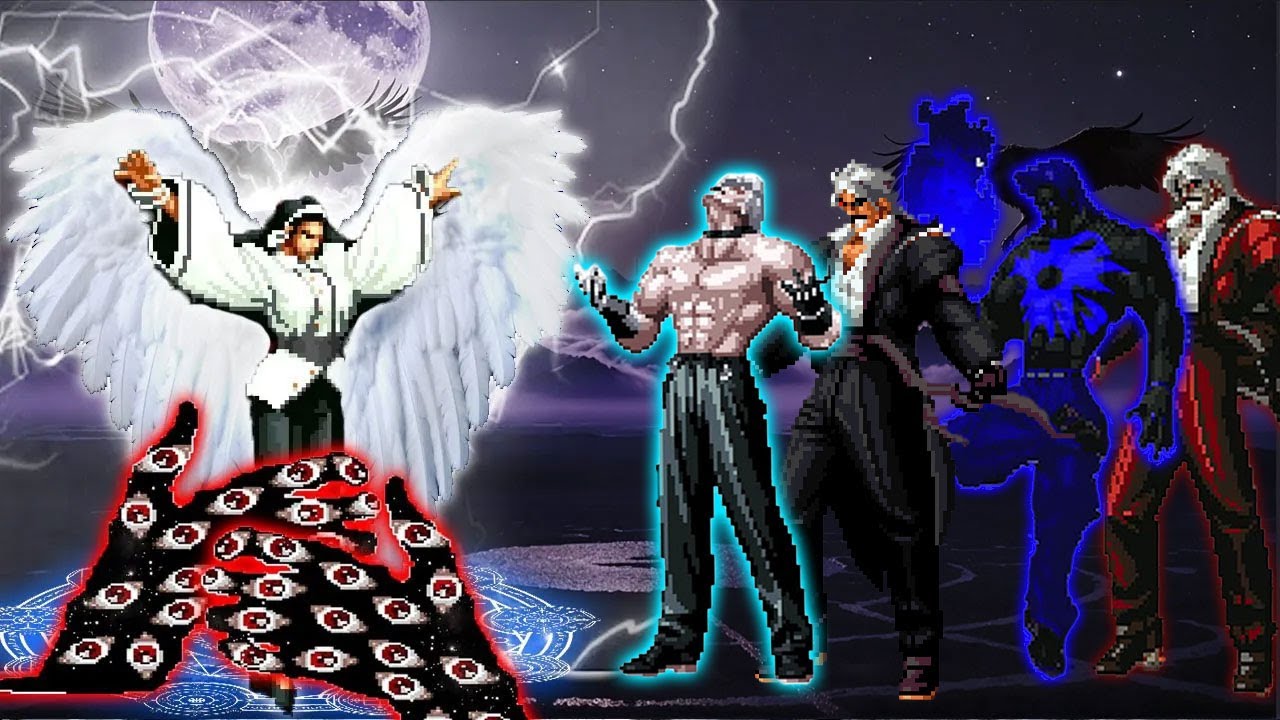 [Mugen KOF] Chizuru Kagura AidA Vs Rugal  Bosses Team
