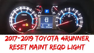 This video shows you how to reset your maintenance required light on
2017-2019 toyota 4runner & similar vehicles! here is a scanner obd
tool that will r...