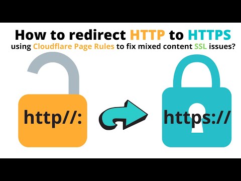 How to redirect HTTP to HTTPS in Cloudflare to fix mixed content SSL issues?