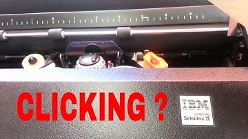 IBM Selectric Typewriter Noisy Space bar Cam Rattle Clicking Repaired Adjusted