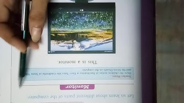 Class 1 Computer  Chapter 3 Parts of Computers  (part 1)