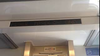All change announcement on board Metro Trains Comeng, Melbourne