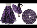 ✅ FULL CIRCLE SKIRT | Full Circular Umbrella Skirt Cutting and Stitching | DIY Full flared lehenga