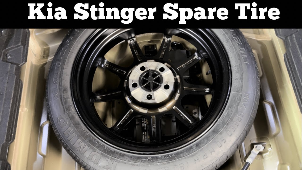 2018 2021 Kia Stinger Spare Tire Location How To Remove Jack