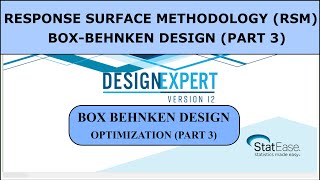 Box Behnken Design (RSM) in Design Expert Software (Part 3) screenshot 5