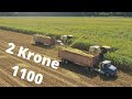 Start Of 2021 Corn Chopping- 2 Krone 1100s- Pickaway Farms & Forage