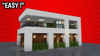 How to build modern house in minecraft
