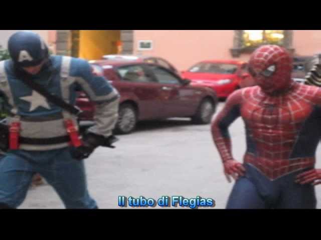 Spider Man u0026 Captain America - Gangnam Style Dance class=