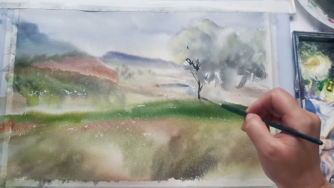 Learning the Wave Project in Watercolor | A Unique and Beautiful Scenery