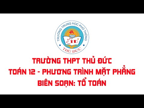 Toán 12 - Phương trình mặt phẳng