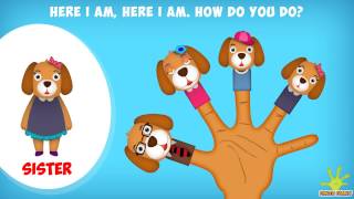 The Finger Family Dog Family Nursery Rhyme | Dog Finger Family Songs