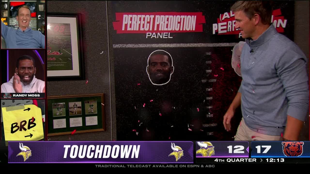 Randy Moss correctly predicts J.J. McCarthy's first touchdown to Justin Jefferson ✅ | ManningCast