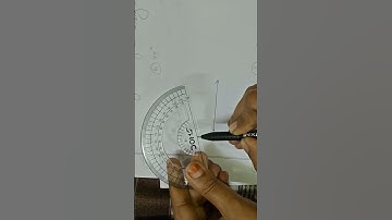 Construction of angle with a protractor #maths #angles #education