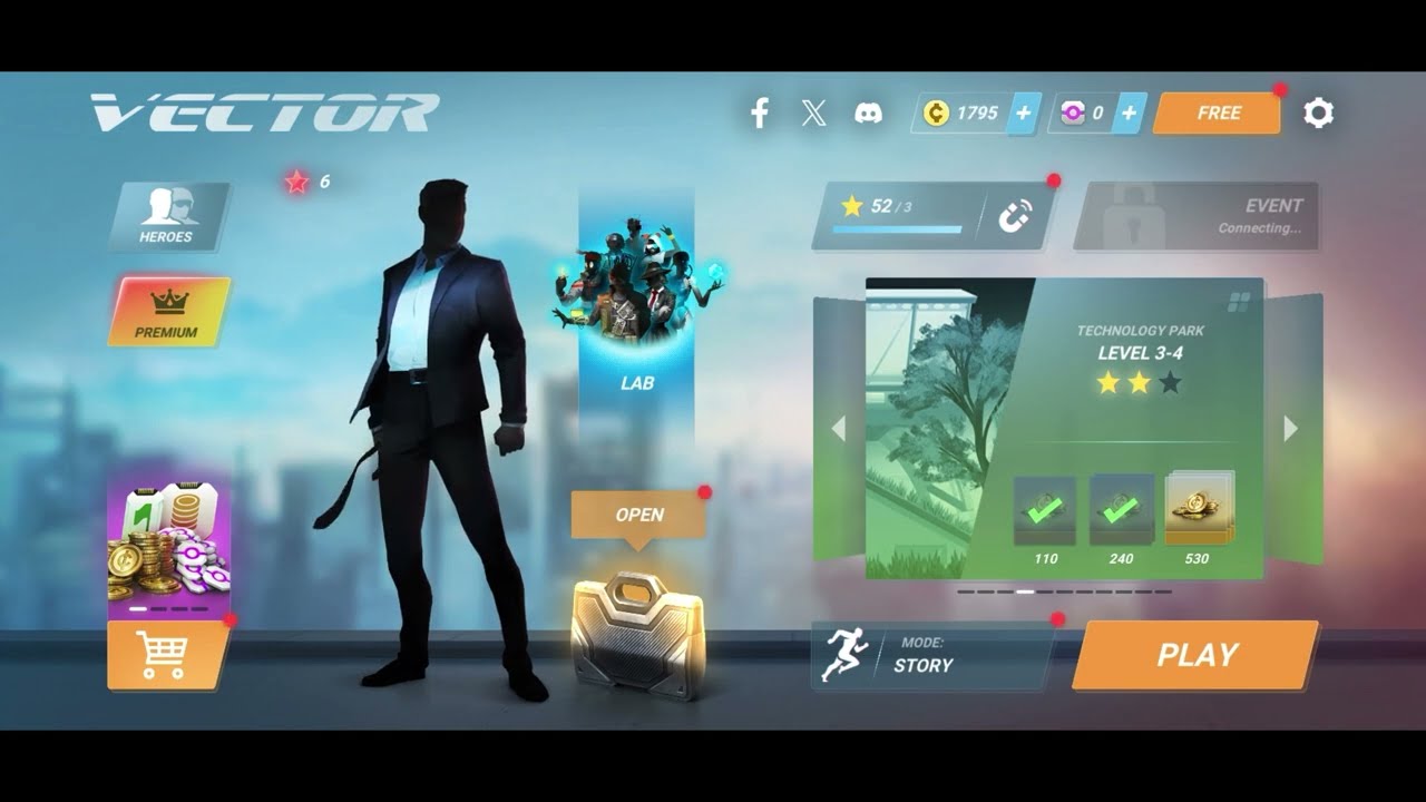 VECTOR (TECHNOLOGY PARK) LEVEL 3-5 PARKOUR RUN 