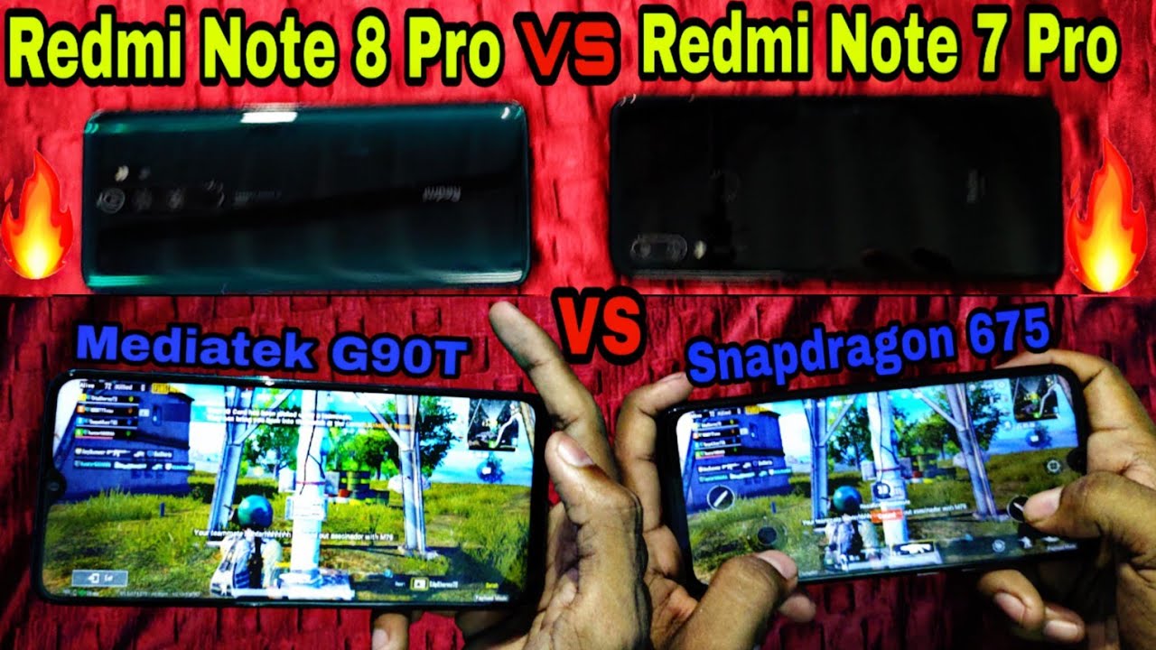 redmi note 7 vs note 8 pubg test