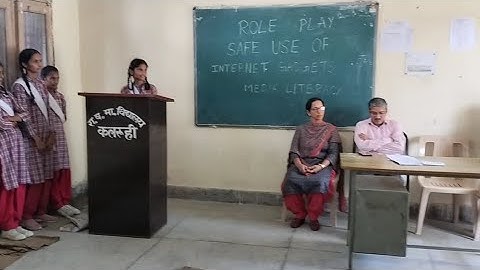Role play on safe use of Internet , Gadgets, Media Literacy