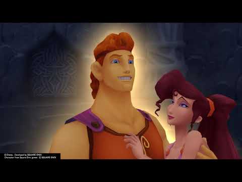 Kingdom Hearts II Final Mix (PS4) Cutscene #387 - Hades invincible and Hercules rescues Meg
