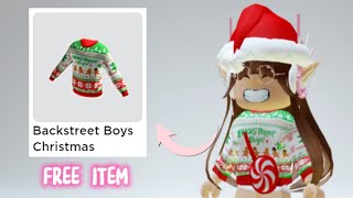 ROBLOX FREE ITEM 😜 Backstreet boys Christmas Sweater