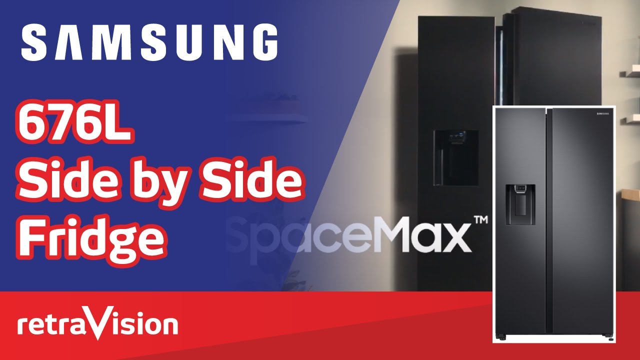 Samsung 676L Side by Side Fridge RS64R5315B4/SA Retravision YouTube