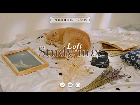 Lofi study mix ★︎ study beats ★︎ pomodoro 25/05 ★︎ 4 x 25 min