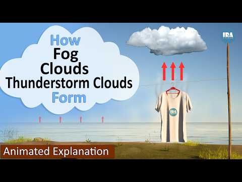 How Clouds, Fog and Thunderstorm Clouds Form | Easy Animated Explanation