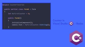Counters in Visual Studio - Basics (Tutorial, by C#)