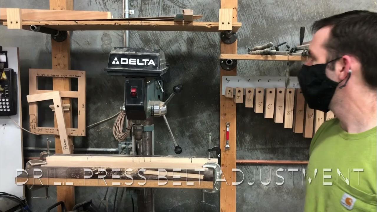 How to adjust the belt on a drill press YouTube