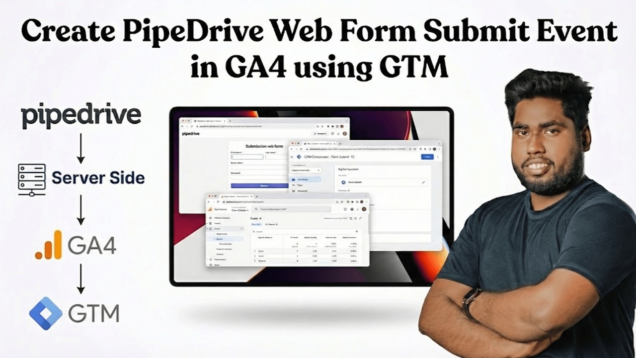 How to Create PipeDrive Web Form Submit Event in GA4 using GTM - YouTube