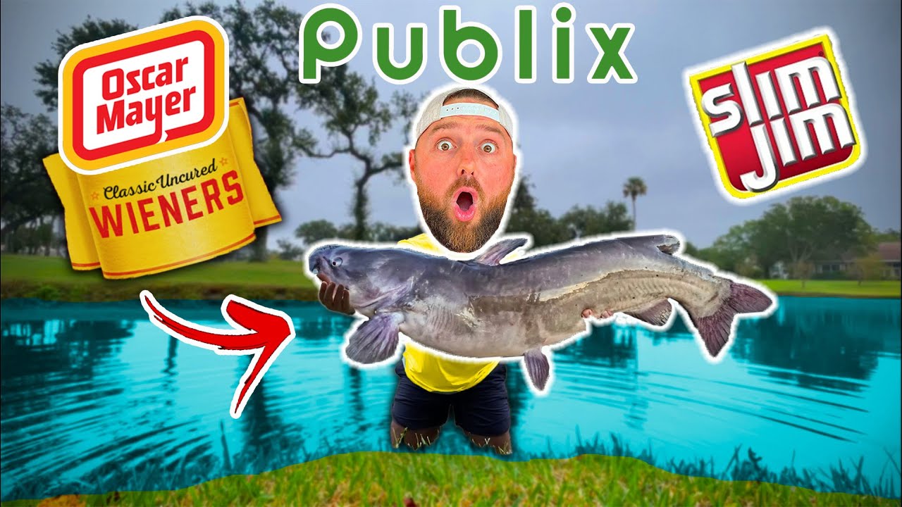 Grocery Store Fishing Challenge for GIANT SPILLWAY CATFISH!!! YouTube