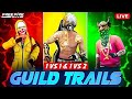 1vs2 guild test 1vs1 1vs4 custom  game play  free fire max live stream rngameryt9 freefire