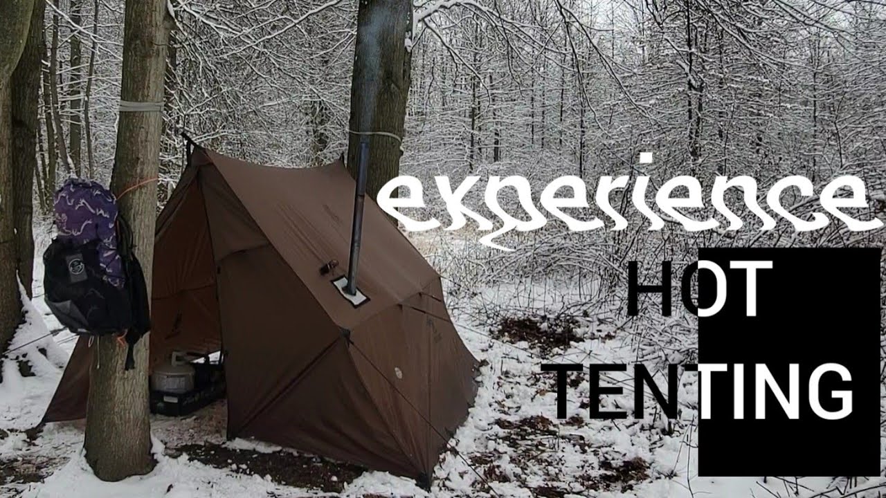 Overnight in a Hammock Hot Tent The Experience YouTube