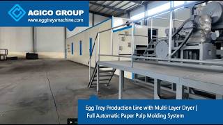 Egg Tray Production Line with Multi-Layer Dryer | Full Automatic Paper Pulp Molding System