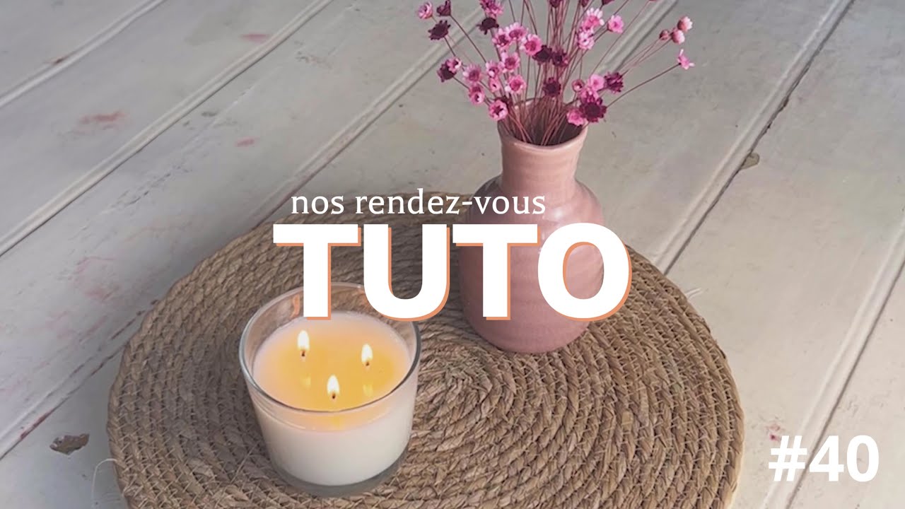 TUTO #40 • Ma bougie à 3 mèches 🕯️🔥